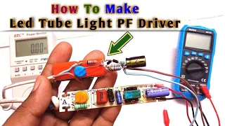 How to make 18w 20w 22 watt Led Tube Light RC Driver || Led Tube Light PF Driver for Repair