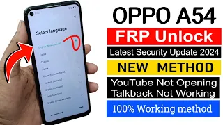 Oppo A54 FRP Bypass | New Trick | Oppo (CPH2239) Google Account Bypass Without Pc | Android 11/12