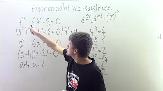 Exponenciální rovnice - řešení substitucí