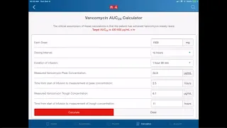 Therapeutic Vancomycin Monitoring Using AUC