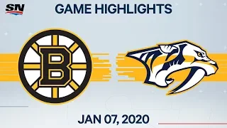 NHL Highlights | Bruins vs Predators – Jan. 7, 2020