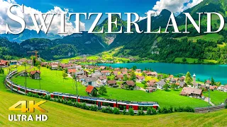 FLYING OVER SWITZERLAND (4K UHD) Beautiful Nature Scenery with Relaxing Music | 4K VIDEO ULTRA HD