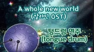 #45. [스틸텅드럼 연주]A whole new world(알라딘 OST)/tongue drum