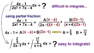 Calculus: Integration - Partial Fractions (11 of 16) Example 3