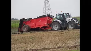 Extremalne rozrzucanie obornika 2017 /valtra/jcb/deutz fahr/