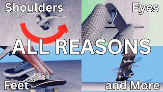 Why does your Ollie TURN? Complete Analysis with 3D models