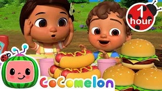 Nina's Lunchtime Simon Says Game! | CoComelon Nursery Rhymes & Kids Songs