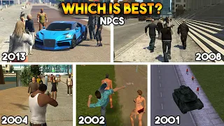 GTA : WHICH IS BEST NPCs IN EVERY GTA? (GTA 5, 4, SAN, VC, 3)