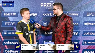 Vitality dupreeh - Interview before MATCH vs NaVi | BLAST Premier Fall 2022 | CSGO