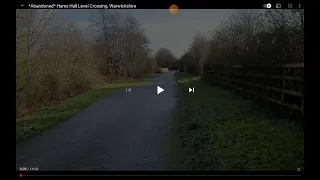 Abandoned  level crossing in Warwickshire