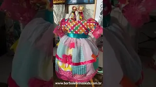 Vestido Caipira Festa Junina infantil e bebê