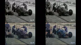 1950 Monaco Grand Prix AI-Upscale AI-Colorize Comparison