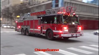 Chicago Fire Department Truck 1 Responding