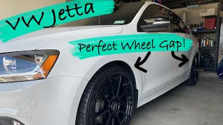 VW Jetta H&R Sport Lowering Springs Install - All Steps Shown