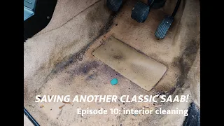 Saab 900 T16 rescue (ep10): interior cleaning