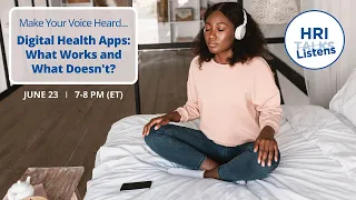 HRI Talks -- Digital Health Apps: What Works and What Doesn't?