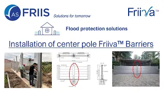 Installation Center Pole for Friiva flood barrier 20220907