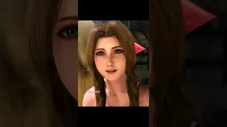 Aerith says that Zack's eyes looks pretty | Crisis Core FFVII Reunion