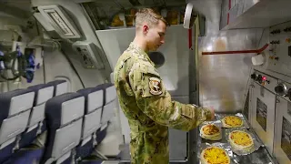 Cooking Pizzas Inside US Air Force Aircraft at Very High Altitude