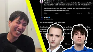 MonteCristo Accuses BDS of Getting LEAKED Scrims | Doublelift Reacts to BDS Adam & MonteCristo Drama