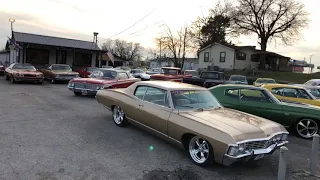 Classic Muscle Car Lot Hotrods Maple Motors Full Walk