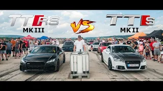 Audi TTS  VS TTRS DRAG RACE