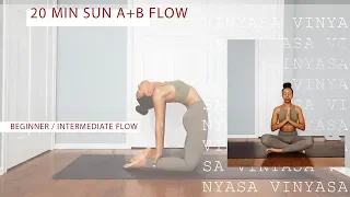 POWER VINYASA YOGA FLOW | Beginner/Intermediate (20 min)