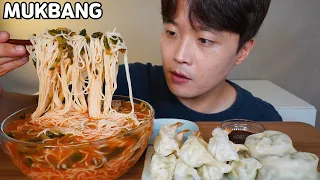 아삭아삭 시원한 열무김치국수 새우만두 왕만두 먹방 Yeolmu Kimchi Guksu & Dumpling MUKBANG ASMR REAL SOUND EATING SHOW