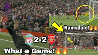 Aaron Ramsdale!!!🔥Liverpool vs Arsenal (2-2) Highlights,Martinelli & G. Jesus Goals,Massive show