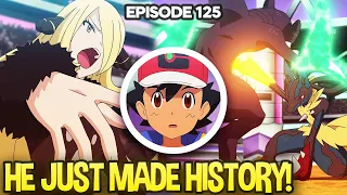 ASH VS CYNTHIA Made LEGENDARY HISTORY!!! | Pokemon Journeys Episode 125