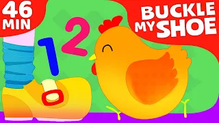 1-2 Buckle My Shoe + More Nursery Rhymes for Children | Preschool Music