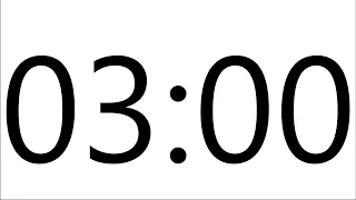 Timer countdown 3 minutes MINIMAL STYLE