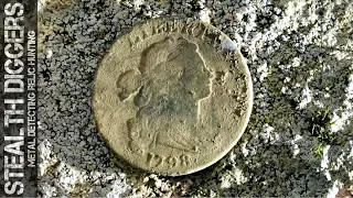 Metal detecting Liberty Hill a 1700's home #254 finding coins & relics - Garrett ATGOLD Detector