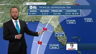 Tracking the Tropics | Tropical Depression 10 not yet tropical storm