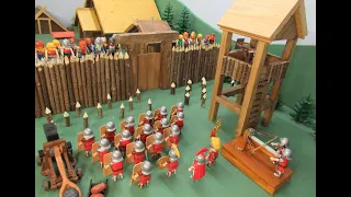 César vs Vercingétorix, le siège d' Alésia ! Stop motion Playmobil !