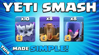 YETIS + WITCHES + EQ = BASE CRUSHED!!! TH14 Attack Strategy | Clash of Clans