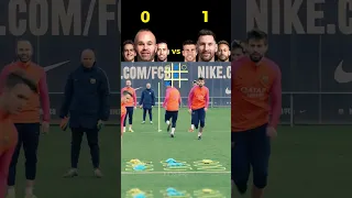 Team Messi VS Team Iniesta 🔥 Tic Tac Toe Challenge 🤯⚽