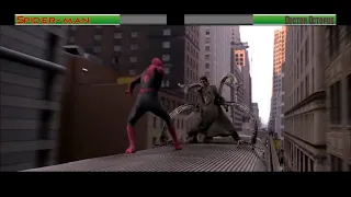 Spider-man vs Doctor Octopus Train Fight...with healthbars