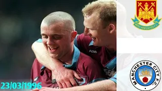 West Ham vs Man City 23/03/1996- Premier League 1995/1996