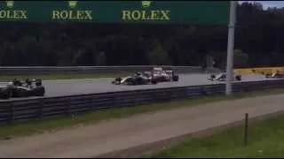 Alonso hit Räikkönen at the Austrian Grand Prix 2015