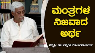 ಮಂತ್ರಗಳ ನಿಜವಾದ ಅರ್ಥ | ಪದ್ಮಶ್ರೀ ಡಾ|| ಬನ್ನಂಜೆ ಗೋವಿಂದಾಚಾರ್ಯ | ಸೇತುರಾಂ