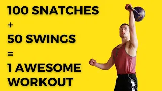 100 Rep Kettlebell Snatch Workout - Quick and Effective Calorie Burn