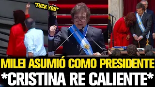 MILEI ASUMIÓ COMO PRESIDENTE * CRISTINA RE CALIENTE *