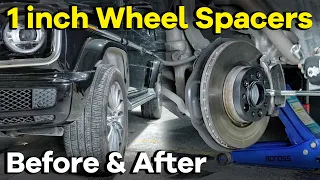 1 inch Wheel Spacers Before and After | BONOSS Mercedes G Wagon Mods (formerly bloxsport)