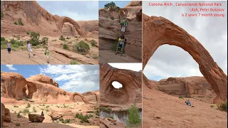 Corona Arch Canyonlands National Park, Utah, hiking with 3 kids