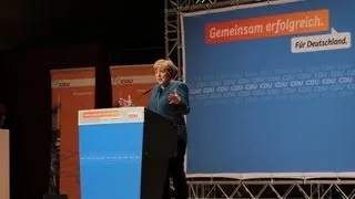Bundeskanzlerin Angela Merkel in Wuppertal