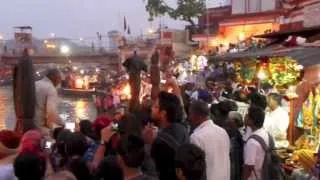 Har Ki Pauri, Ganga Aarti Haridwar, Uttarakhand, India 2013 in HD 1080p