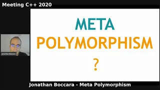 Meta Polymorphism - Jonathan Boccara - Meeting C++ 2020 Opening Keynote