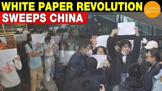 White Paper Revolution Sweeps China, Massive Protest in China, White Paper Movement