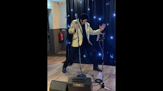 James Burrell as Elvis sings Runaway